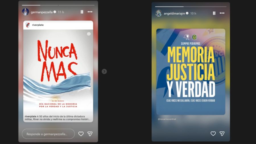 Los jugadores de la Selección que se pronunciaron por los 50 años del golpe 20260324