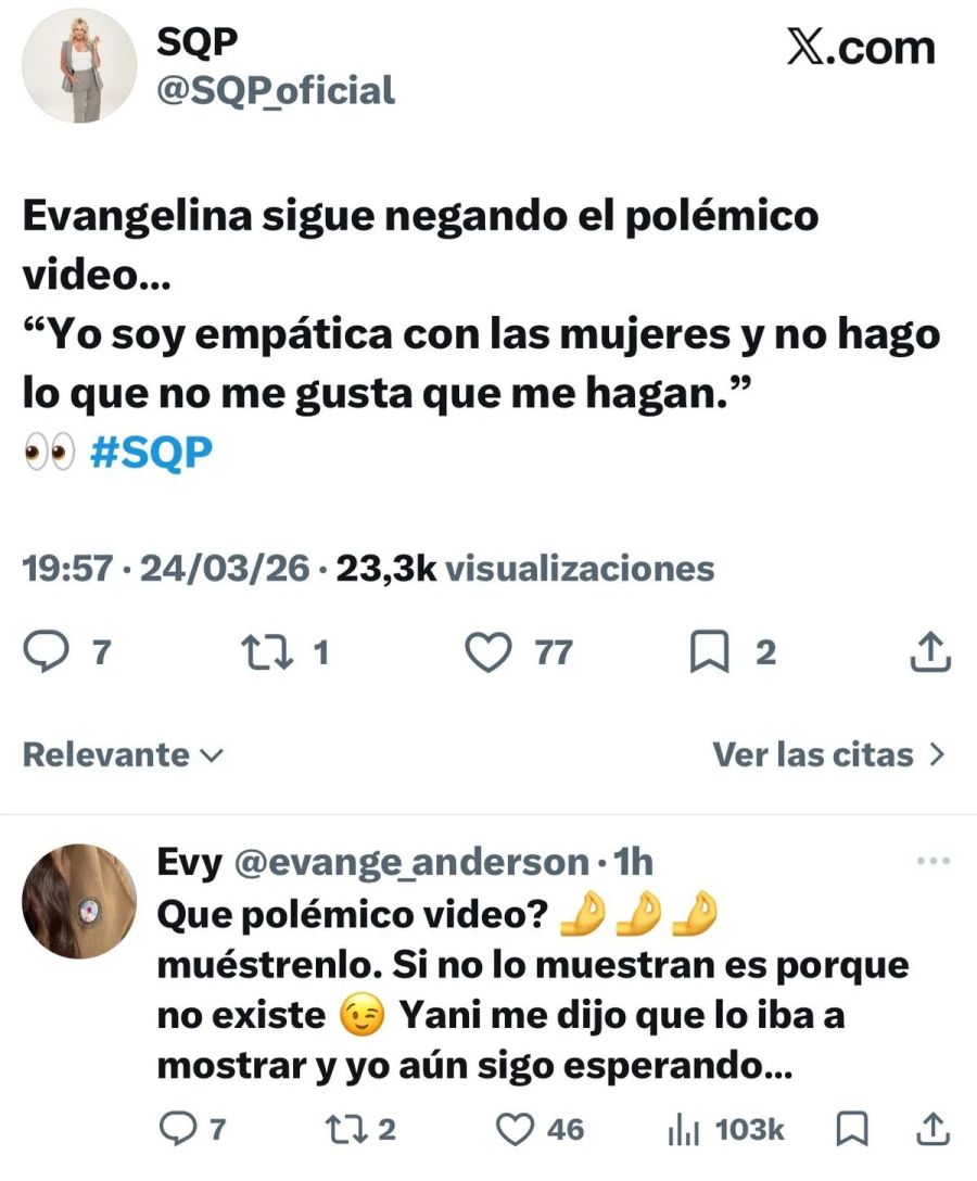 Yanina Latorre contra Evangelina Anderson
