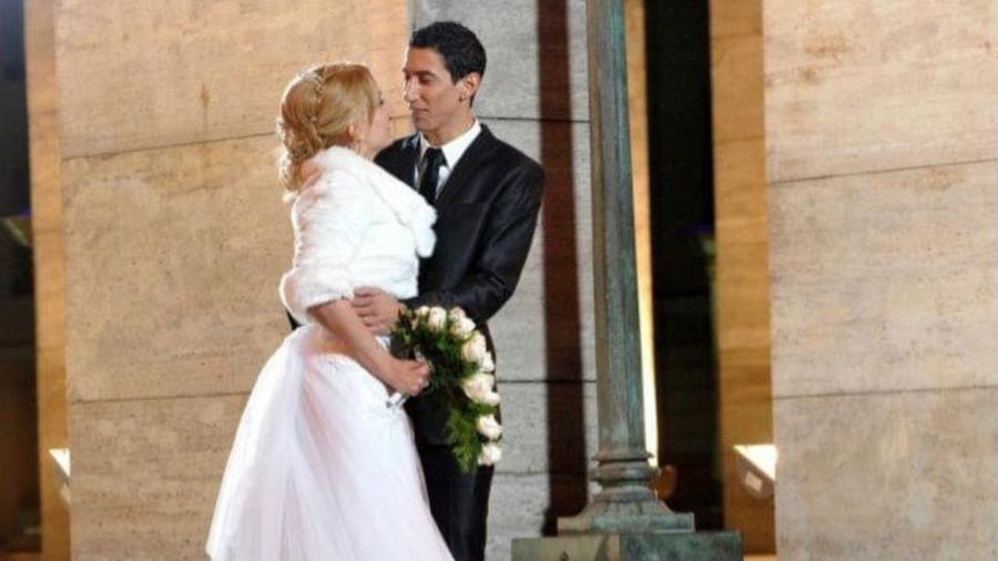 Ángel Di María y Jorgelina Cardoso