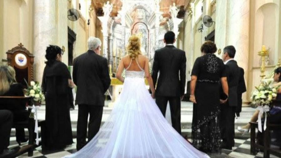 Ángel Di María y Jorgelina Cardoso