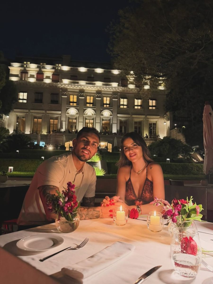 Camila Galante y Leandro Paredes
