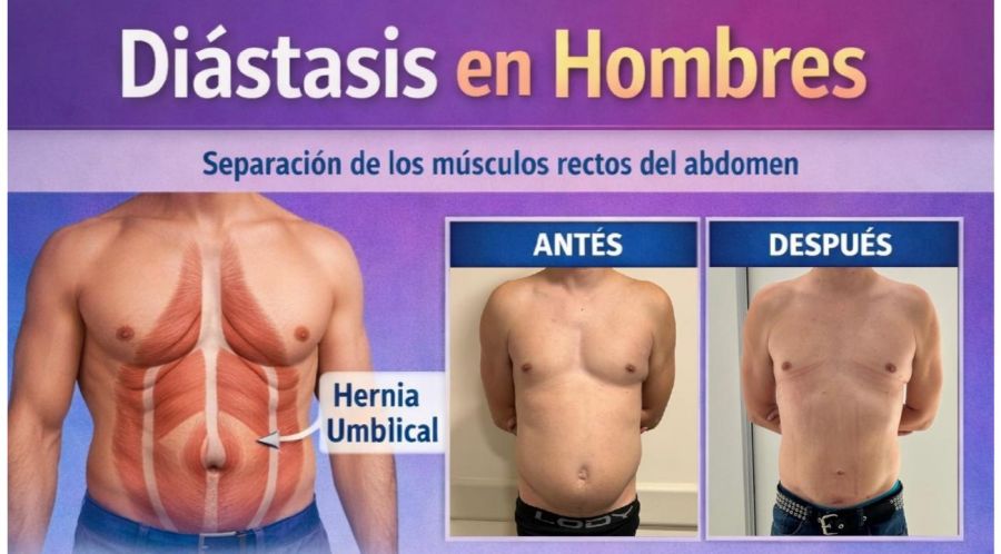 DIÁSTASIS EN HOMBRES: signos y síntomas