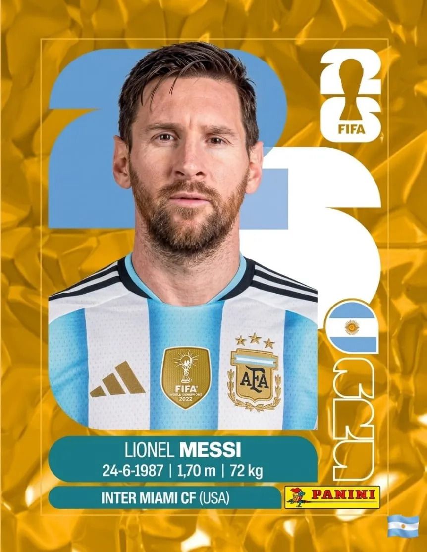 Figurita de Lionel Messi 