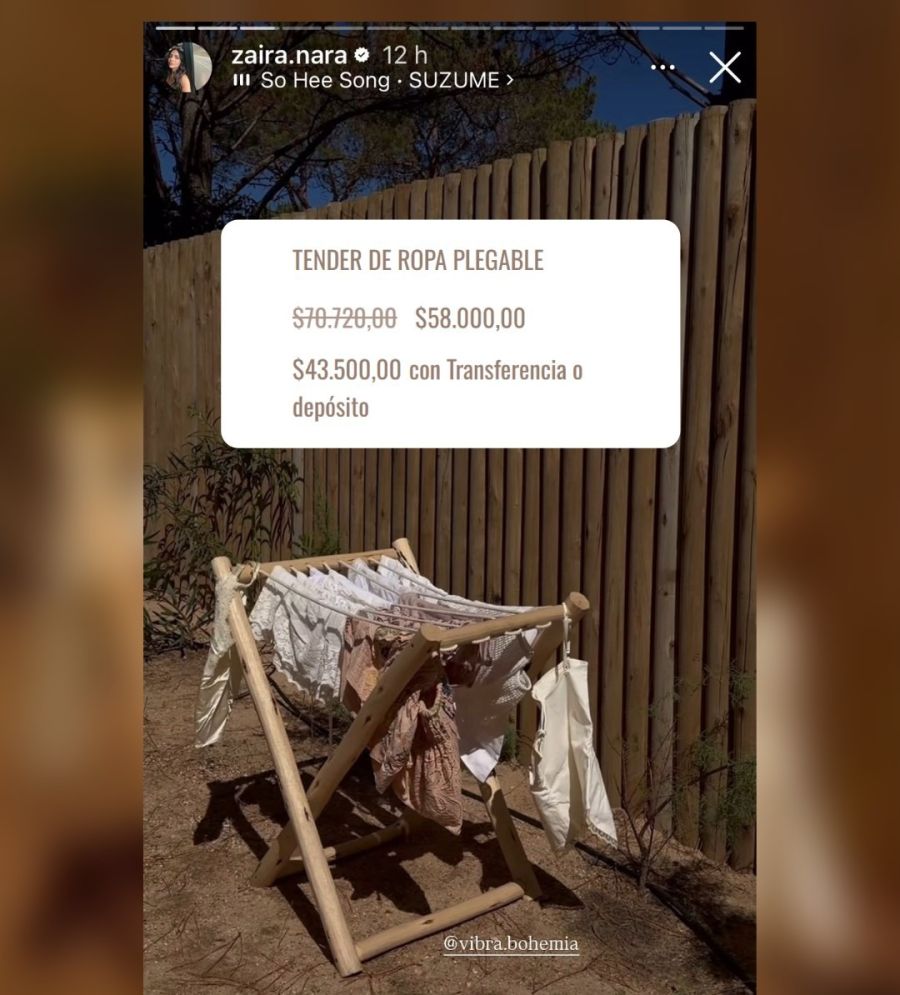 Ténder de Zaira Nara