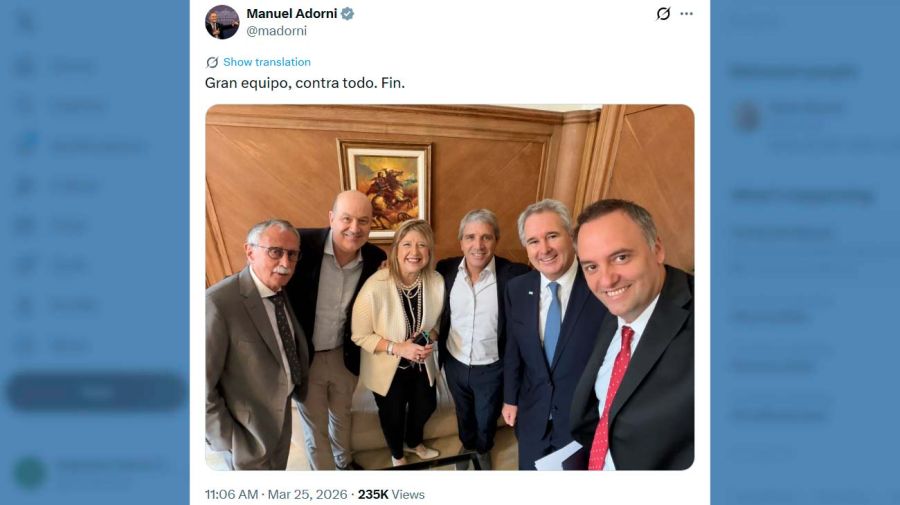 X Manuel Adorni 26032026