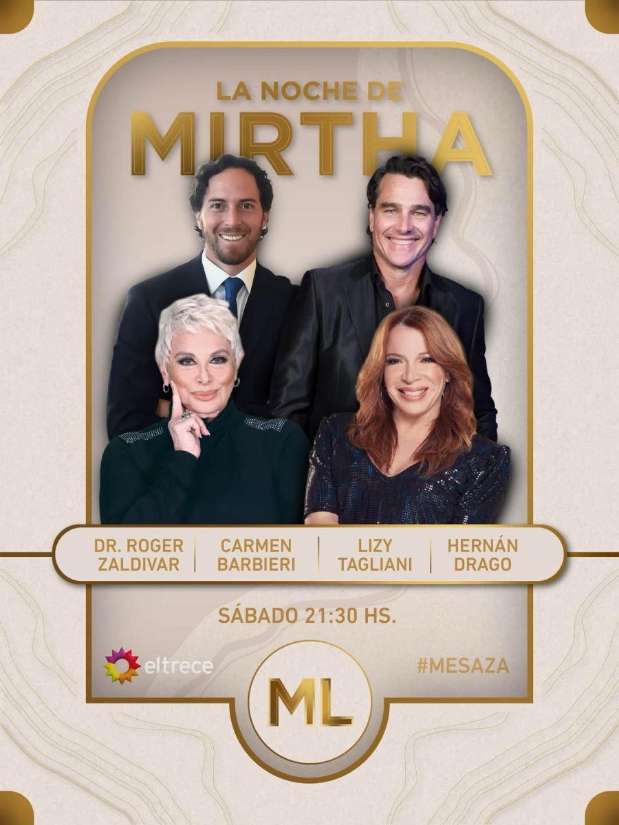 Los invitados de la mesa de Mirtha Legrand