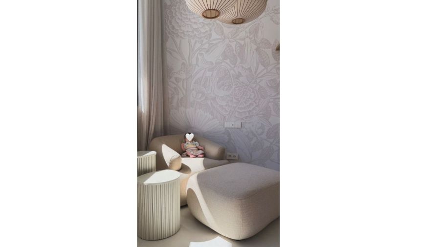 Así es el living de Nahuel Molina