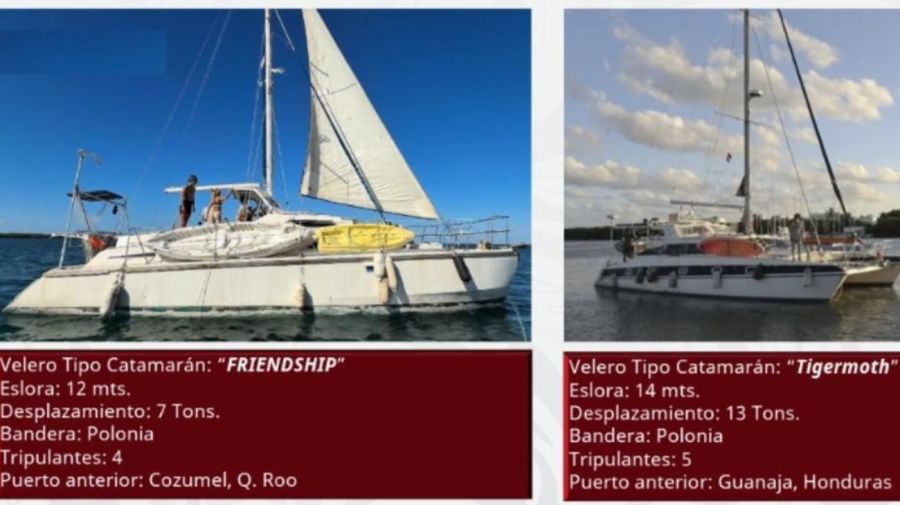 Buques ayuda humanitara mexicanos