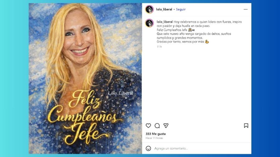 Saludo a Karina Milei por su cumpleaños número 53