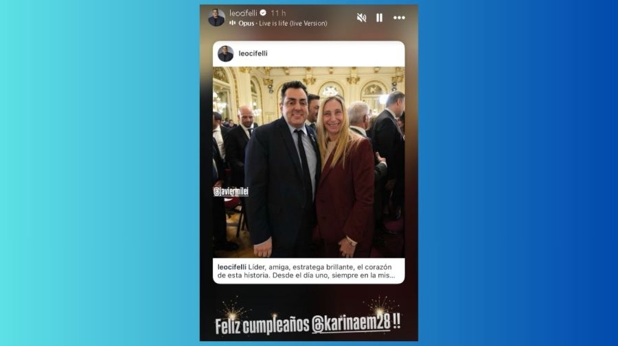 Saludo a Karina Milei por su cumpleaños número 53