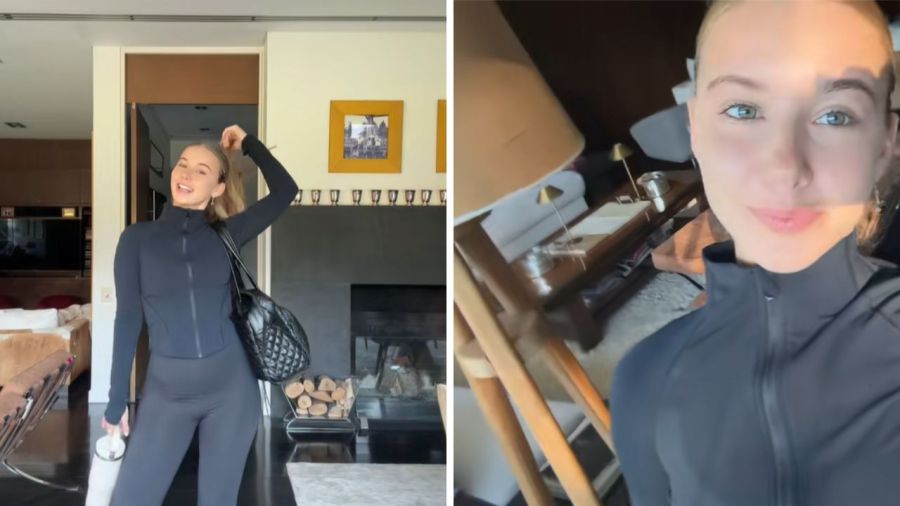 Así es el living de Valeria Mazza y Alejandro Gravier: chimenea estrella, mesa de mármol y diseño sofisticado