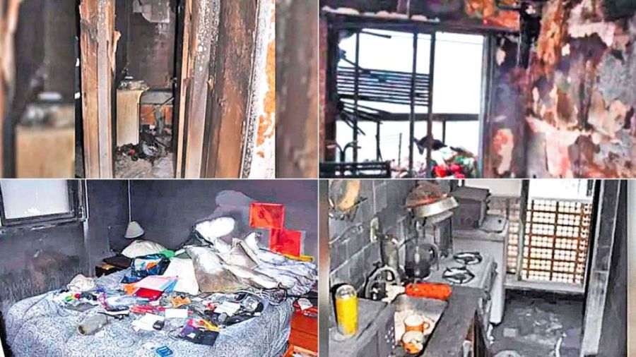 Incendio en la casa de Felipe Pettinato