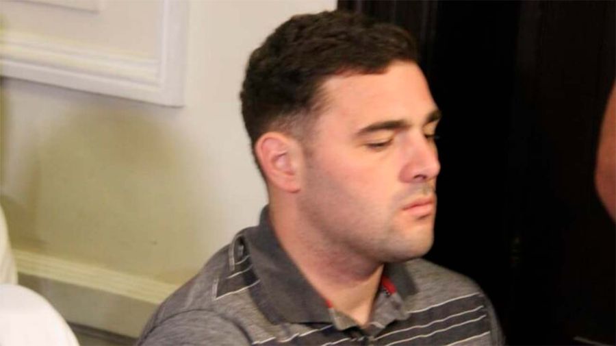 Lucas Pertossi durante el juicio por el crimen de Fernando Báez Sosa