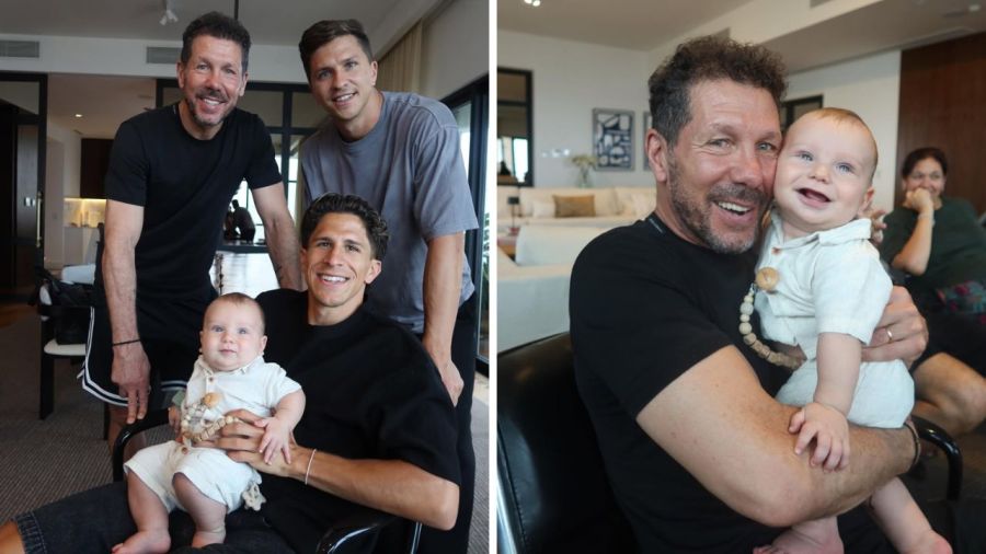 Cholo Simeone y su familia