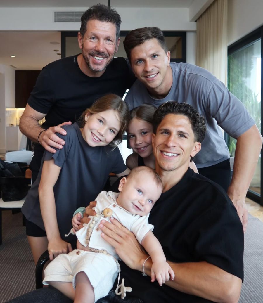 Cholo Simeone y su familia