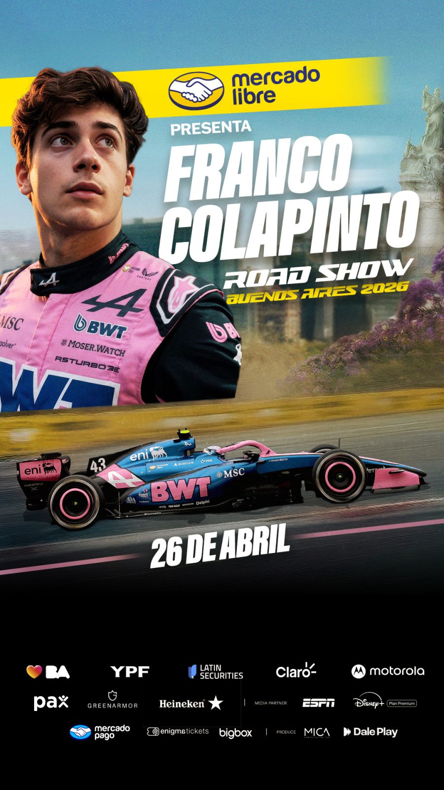Franco Colapinto en Buenos Aires