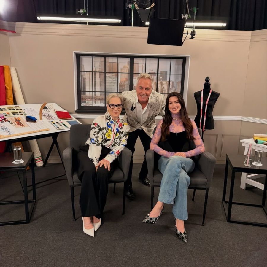 Marley junto a Meryl Streep y Anne Hathaway