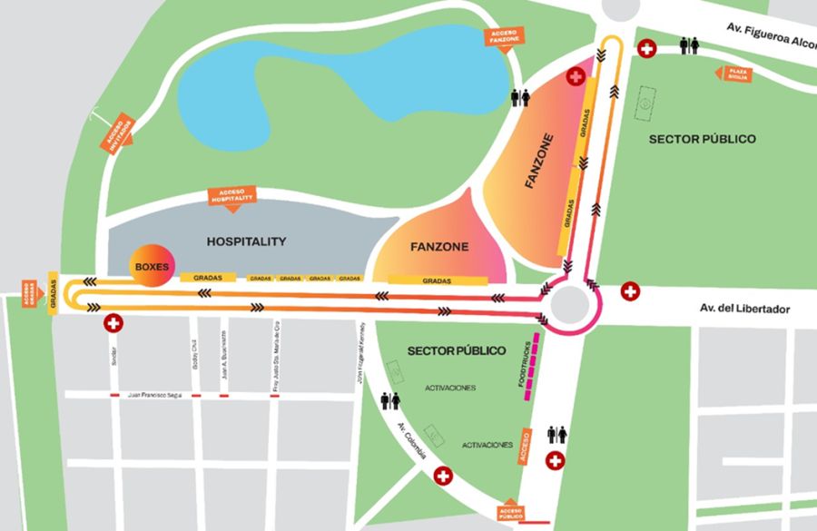 Recorrido de Colapinto