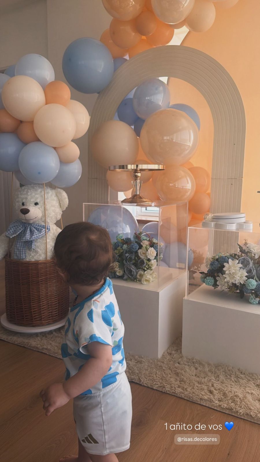 Cumpleaños del hijo de Leandro Paredes y Camila Galante