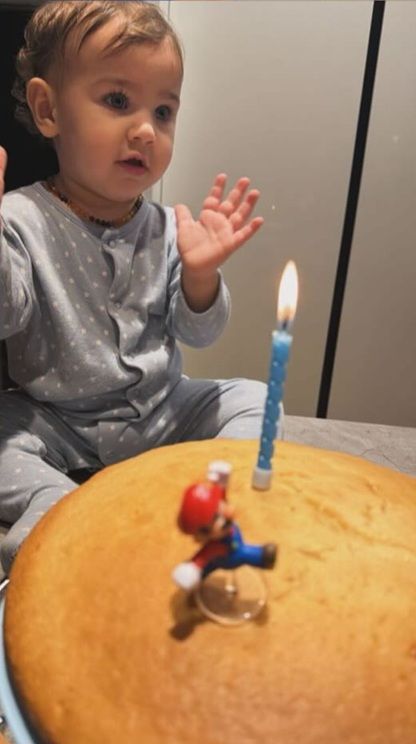 Cumpleaños del hijo de Leandro Paredes y Camila Galante