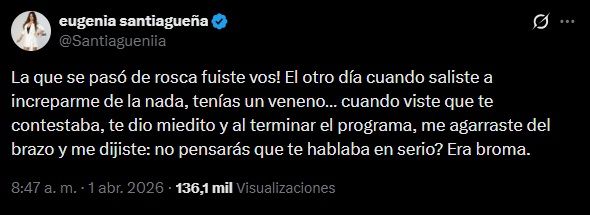 Eugenia Ruiz contra Laura Ubfal