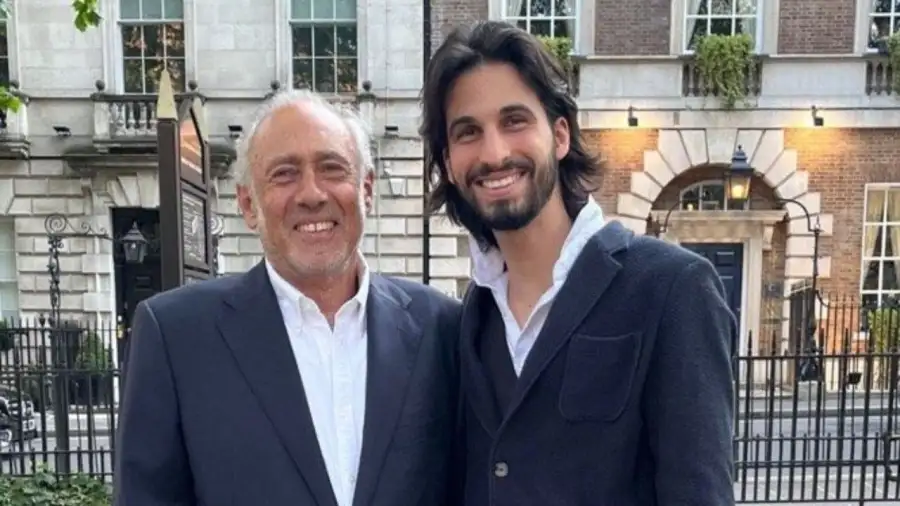 Gustavo Yankelevich y su nieto, Franco Yan