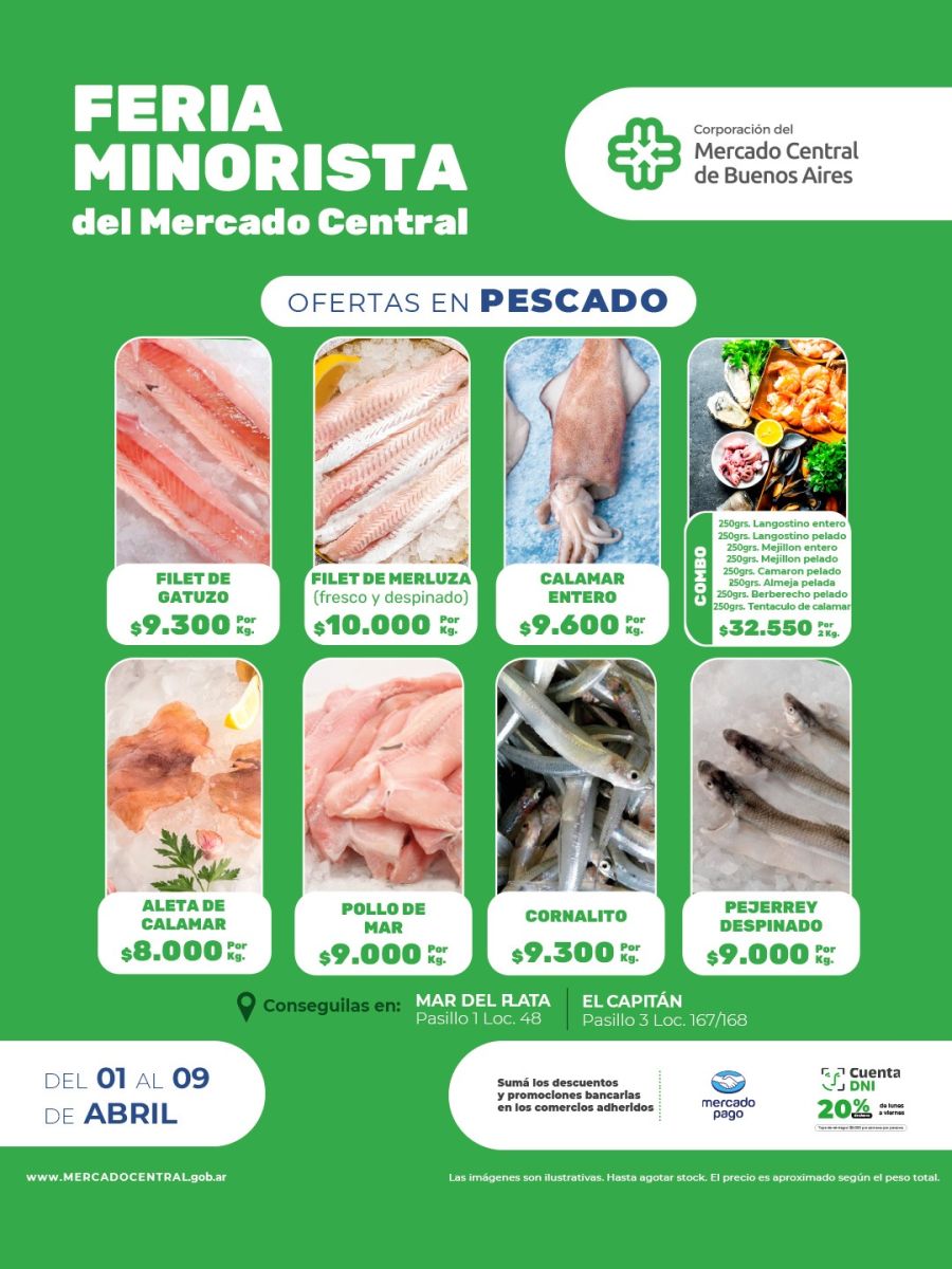 mercado central pescados