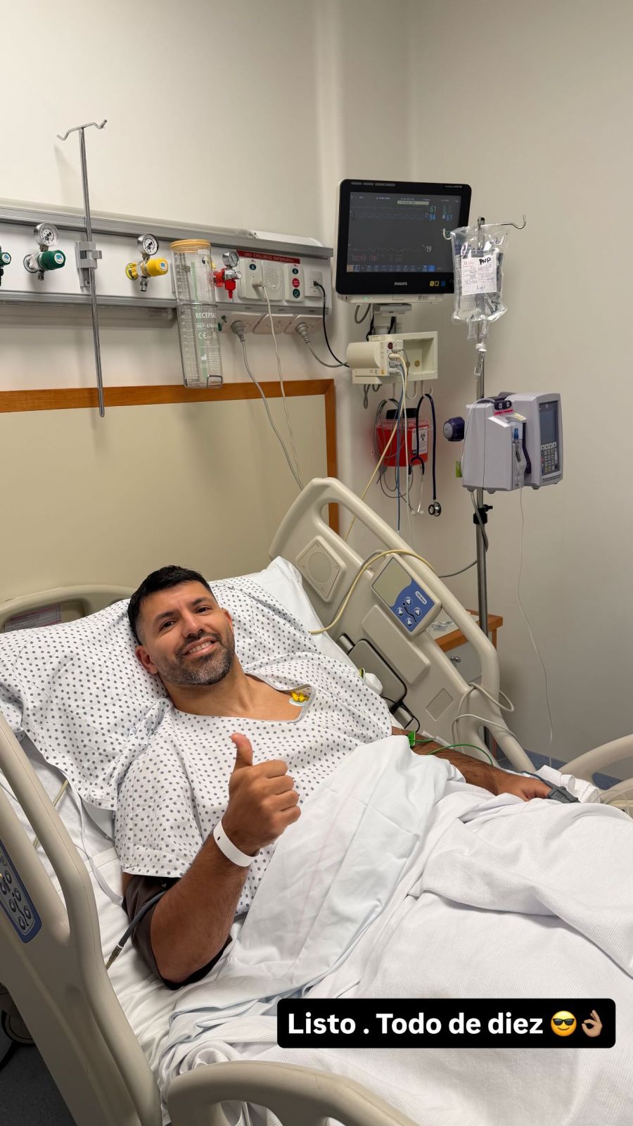 Operaron al Kun Agüero