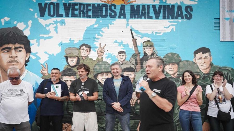 Máximo Kirchner con ex combatientes de Malvinas 20260402
