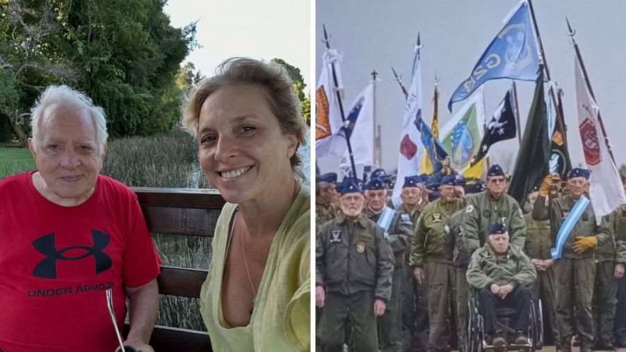 Carla Peterson y su padre