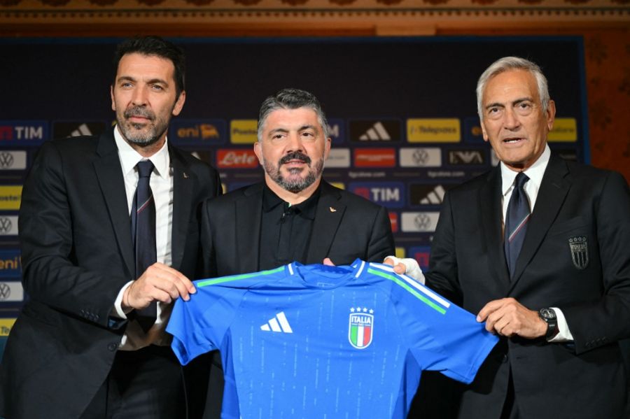 Gattuso, Gravina y Buffon