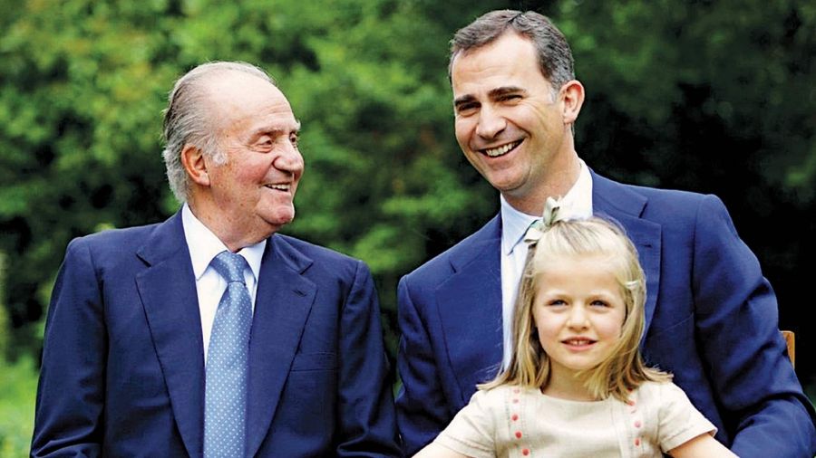 Juan Carlos, Felipe y Leonor
