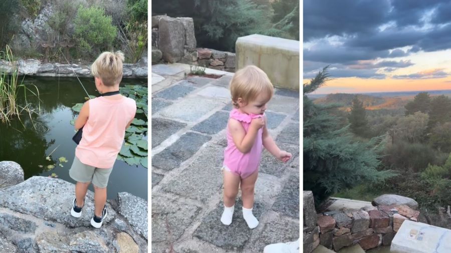 Las vacaciones de Marley y sus hijos en Tandil