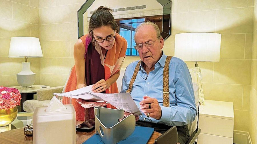 Laurence Debray y Juan Carlos I