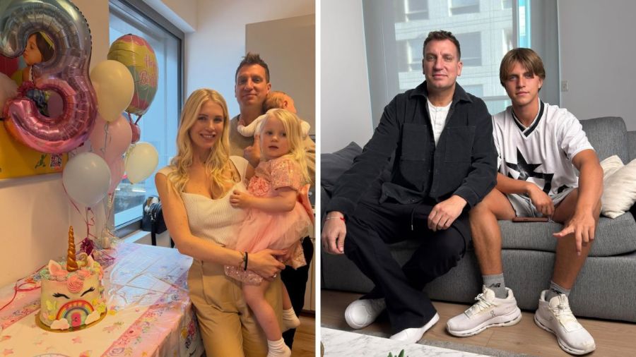 Maxi López, Daniela Christiansson, Elle López, Valentino López