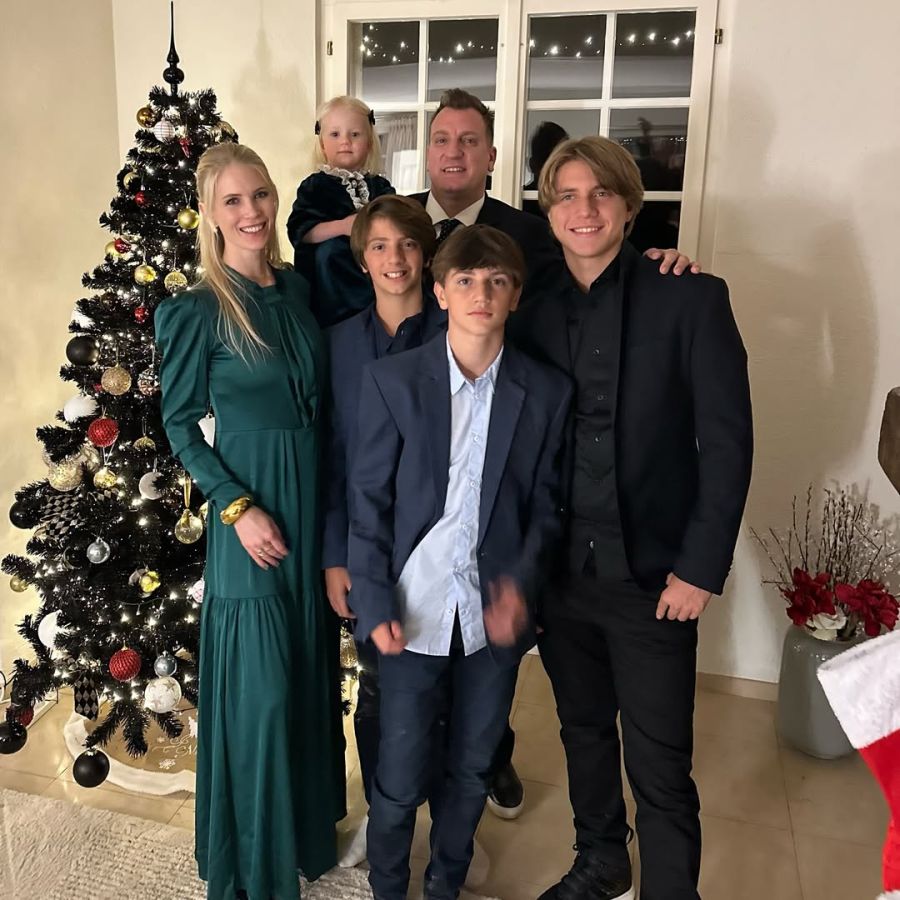 Maxi López, Daniela Christiansson, Elle López, Valentino López