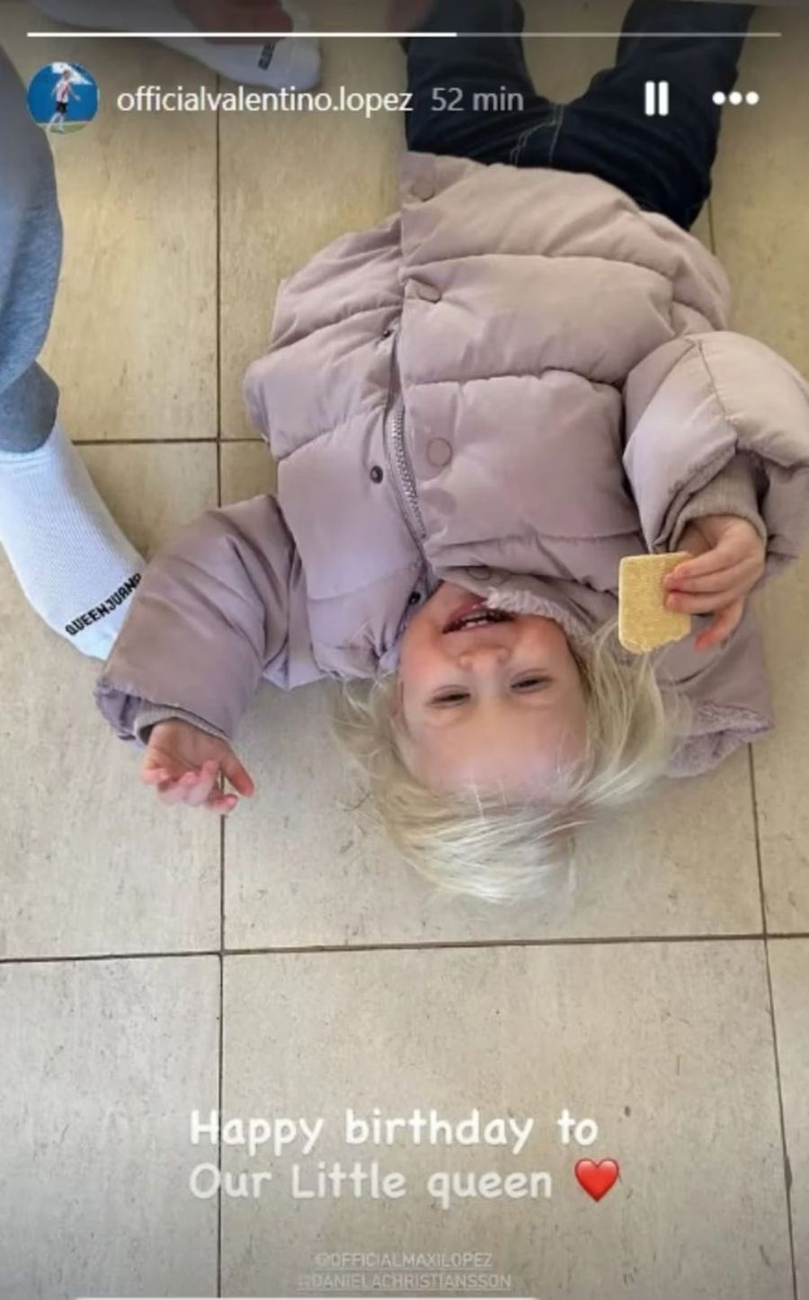 Maxi López, Daniela Christiansson, Elle López, Valentino López