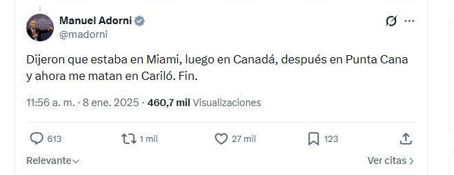 Aruba, otro destino turístico que pone en jaque a Adorni.