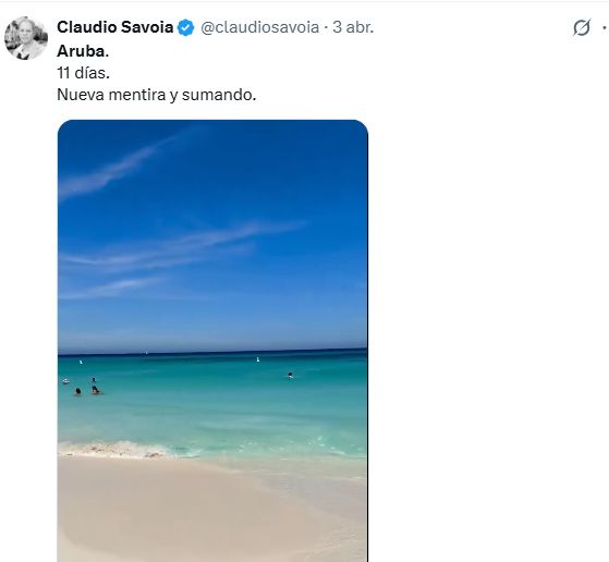 Aruba, otro destino turístico que pone en jaque a Adorni.