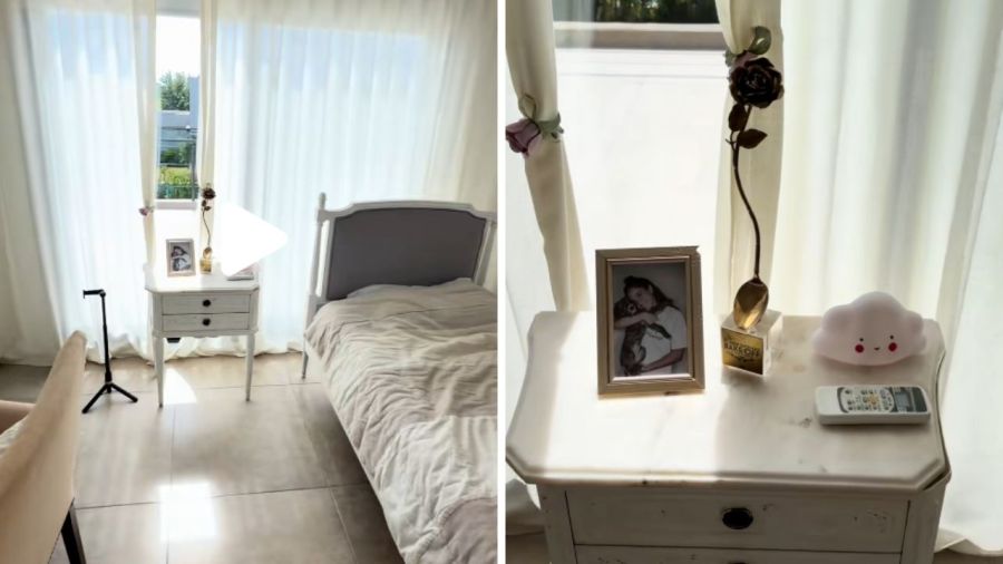 Habitación de la nueva casa de Cande Molfese