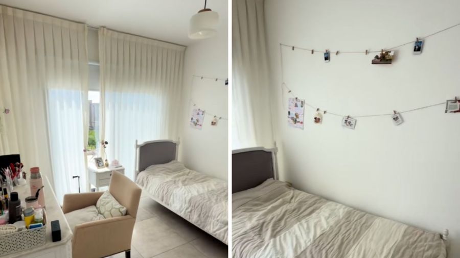 Habitación de la nueva casa de Cande Molfese