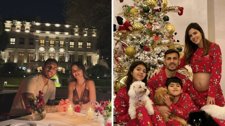 Leandro Paredes y su familia