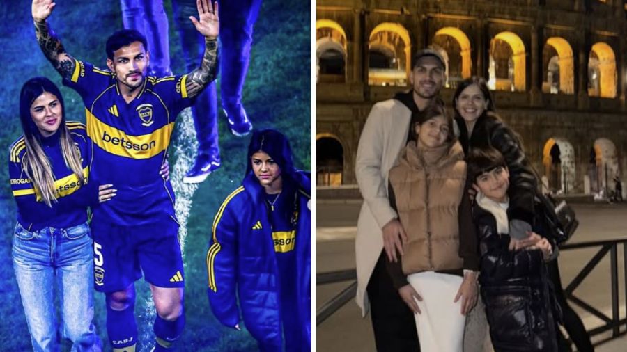 Leandro Paredes y su familia