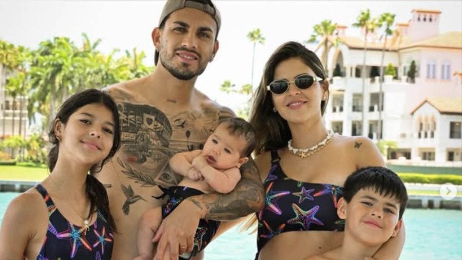 Leandro Paredes y su familia
