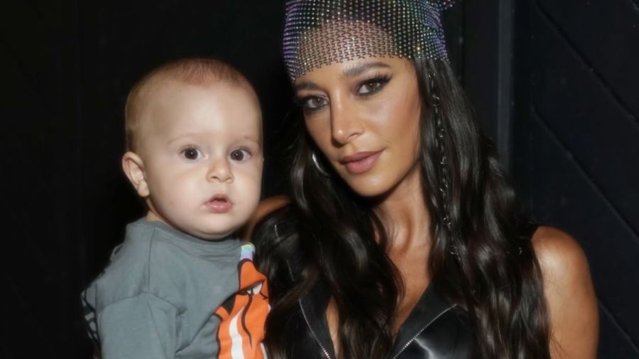 Sol Pérez y su hijo Marco