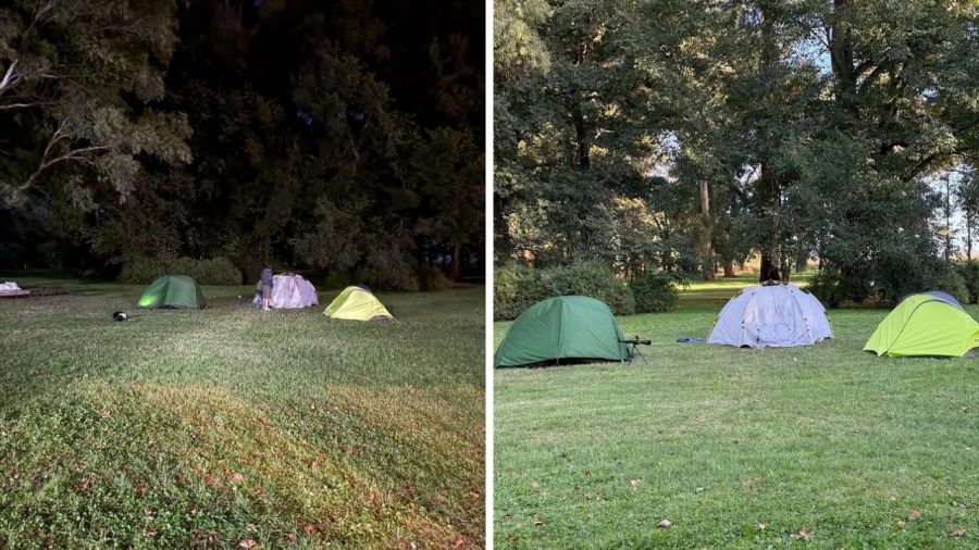 Campamento de Mirko, el hijo de Marley, en Tandil