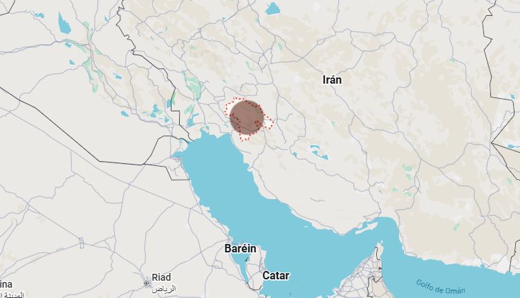 La zona de Irán en la que se eyectó el piloto del F-15 estadounidense.