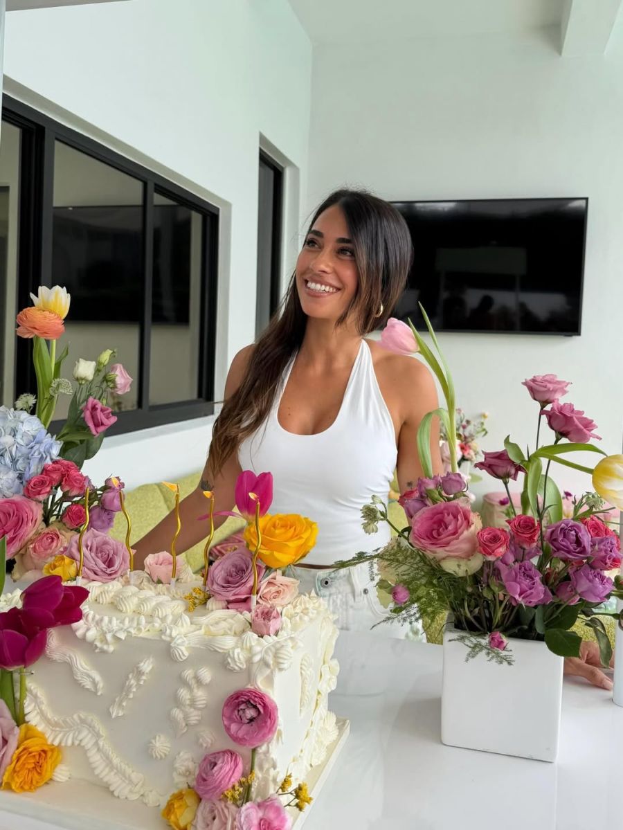 Las flores de Antonela Roccuzzo