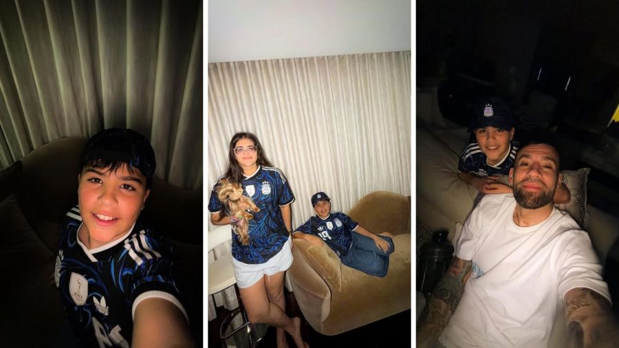 Living de la casa de Nicolás Otamendi