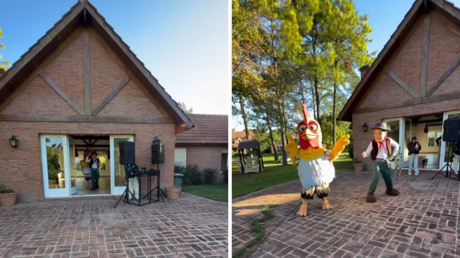 Primer añito de Marco, el hijo de Sol Pérez y Guido Mazzoni